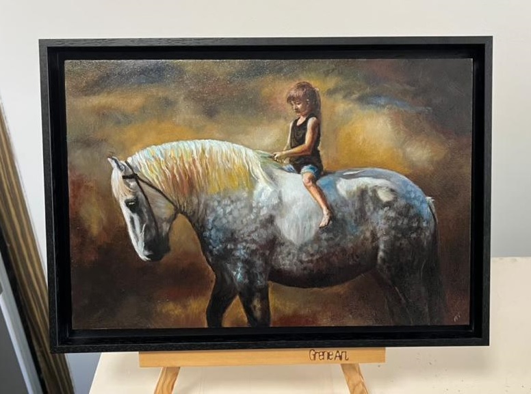 Girl on horseback by Mirelle Vegers Girl on horseback by Mirelle Vegers