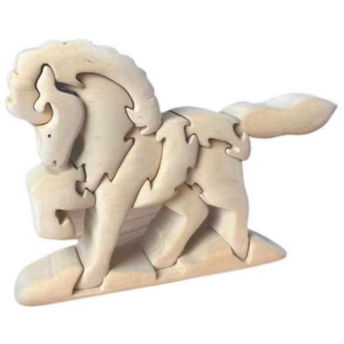 Puzzle di legno tridimensionale di cavallo