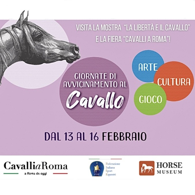 2020年: 马的自由与马的形象 “展览，在 ”Cavalli a Roma&quot; 举办，2 月 13 日至 16 日。